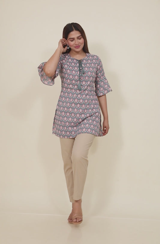 Soft Cotton Abstract Kurti