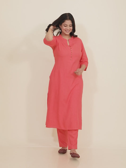 Rayon Solid Kurta