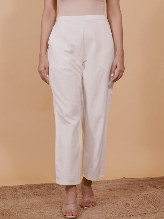 Linen Cotton Solid Pant