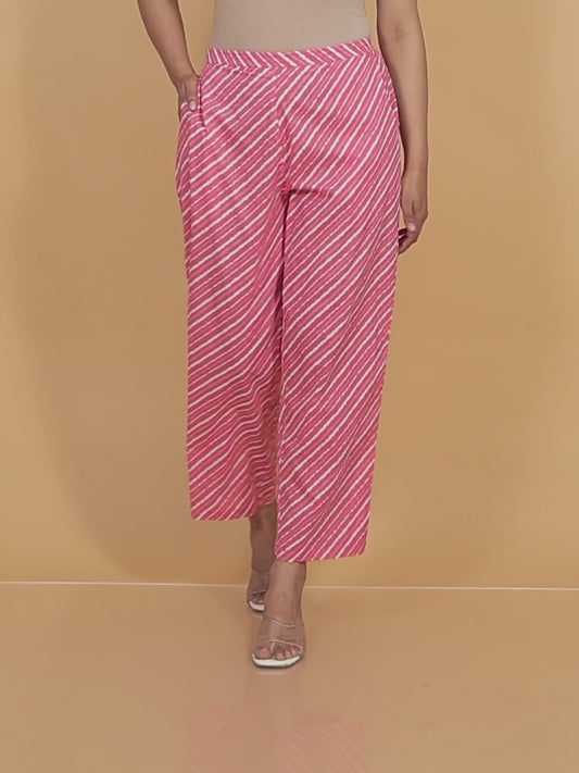 Soft Cotton Striped Pant