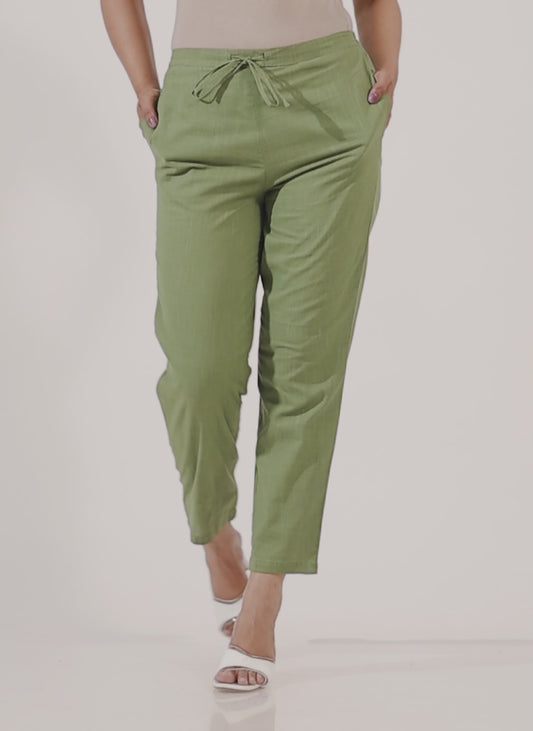 Khadi Cotton Solid Pant