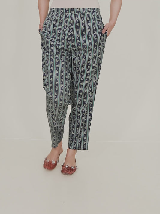 Soft Cotton Striped Pant