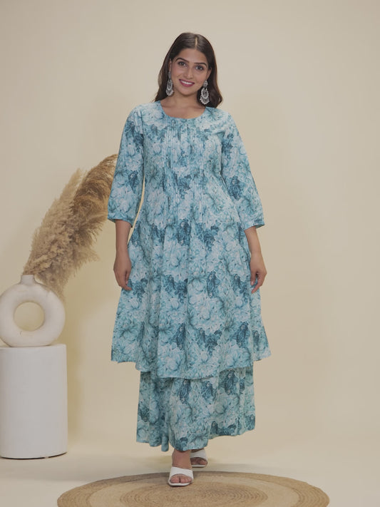 Soft Cotton Floral Kurta