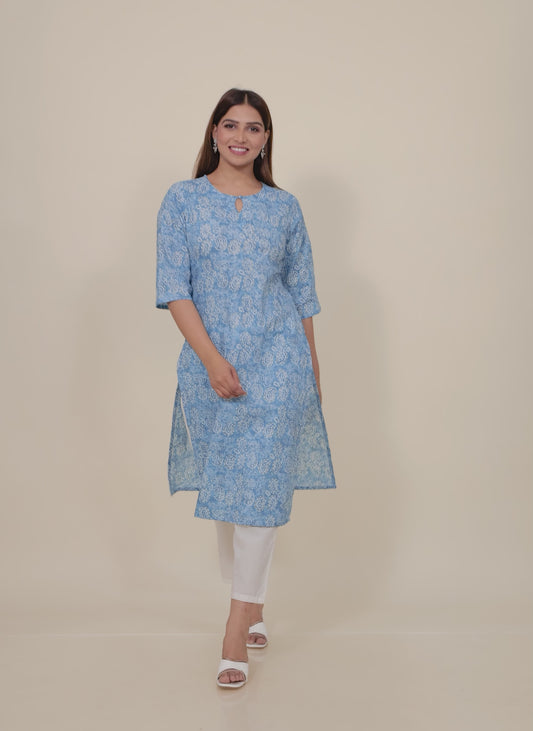 Soft Cotton Bandhani Kurta