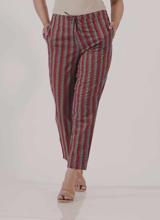 Soft Cotton Striped Pant