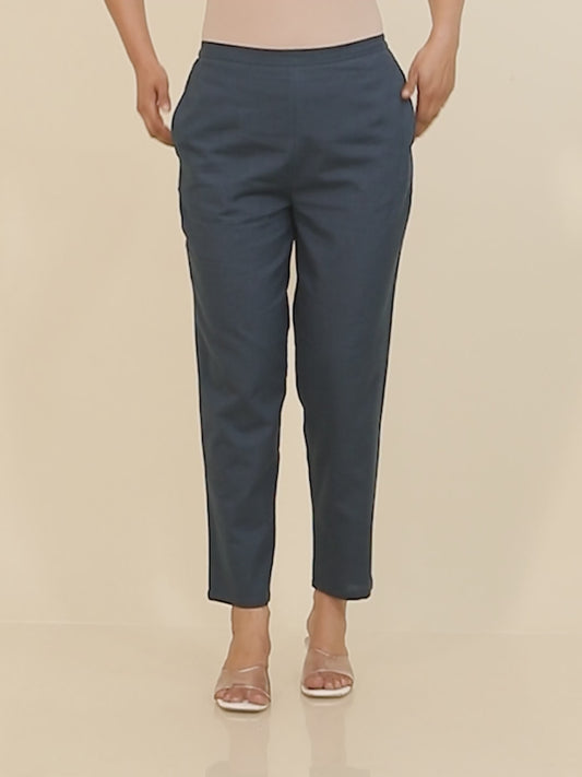 Linen Cotton Solid Pant