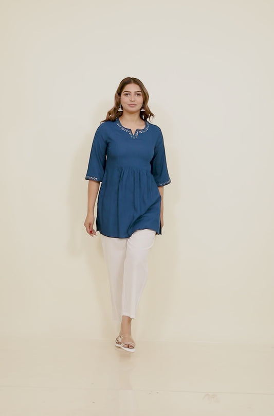 Rayon Solid Kurti