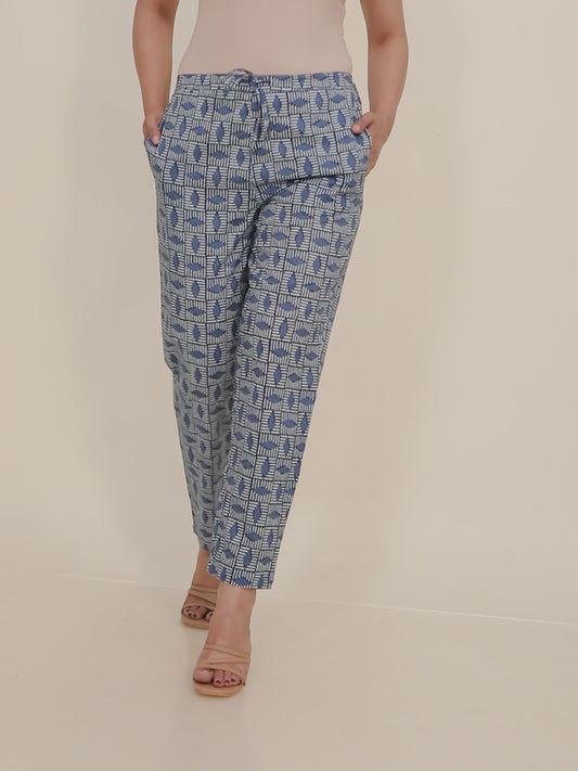 Soft Cotton Geometric Pant