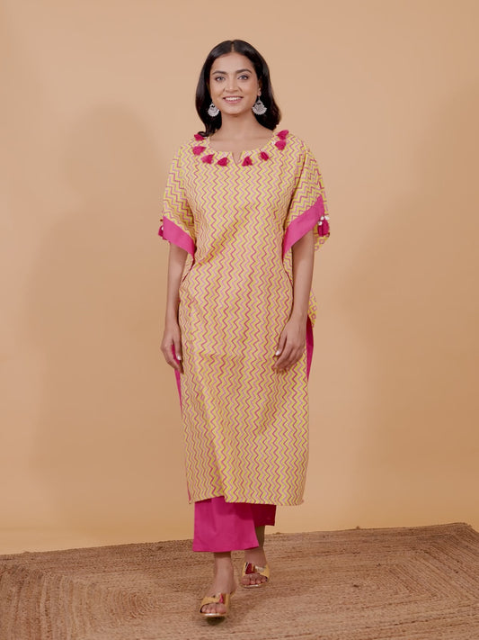 Soft Cotton Chevron Kurta