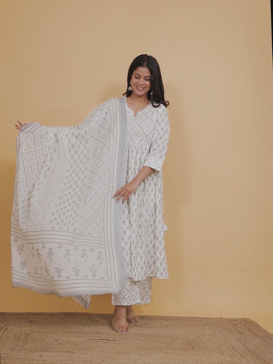 Soft Cotton Ikat Kurta