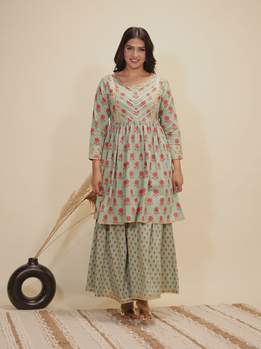 Soft Cotton Butti Kurta