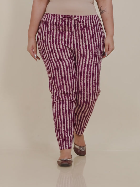 Soft Cotton Striped Pant