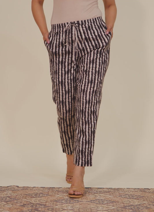 Soft Cotton Striped Pant