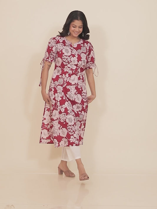 Soft Cotton Floral Kurta