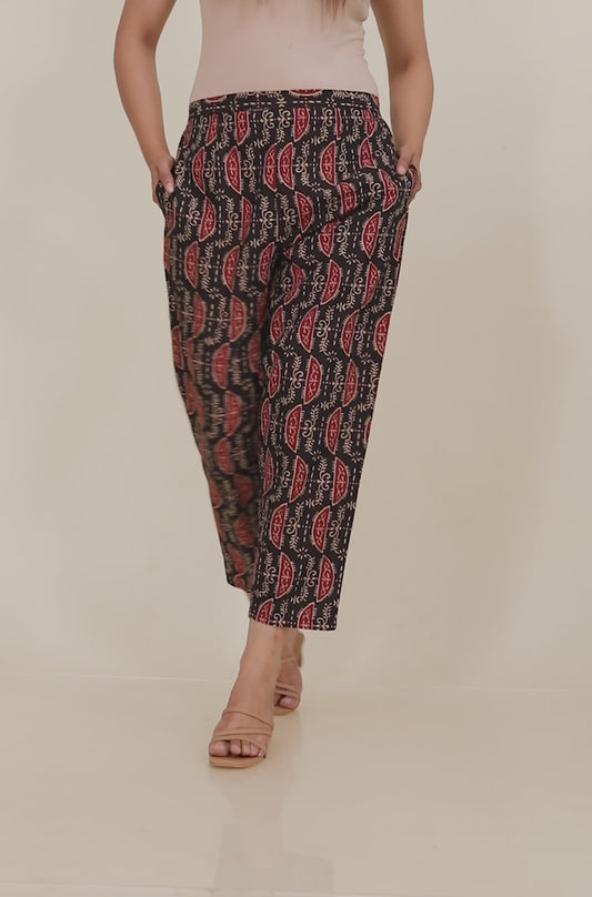 Soft Cotton Geometric Pant