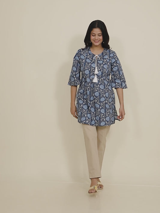 Soft Cotton Floral Kurti