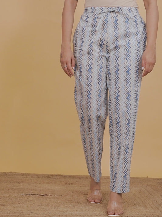 Soft Cotton Chevron Pant