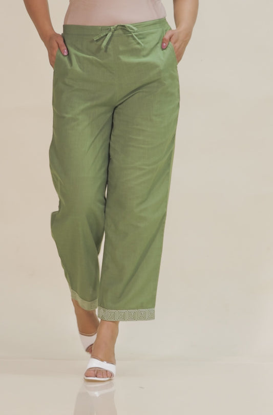 Linen Cotton Solid Pant