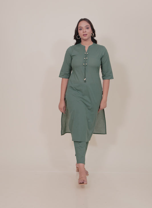 Soft Cotton Solid Kurta