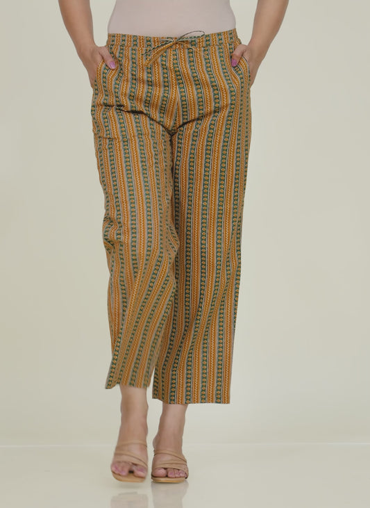 Soft Cotton Striped Pant