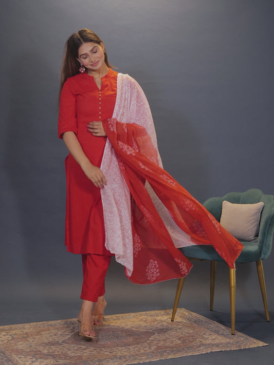 Khadi Cotton Solid Kurta