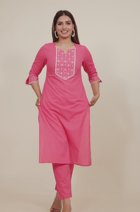 Soft Cotton Solid Kurta