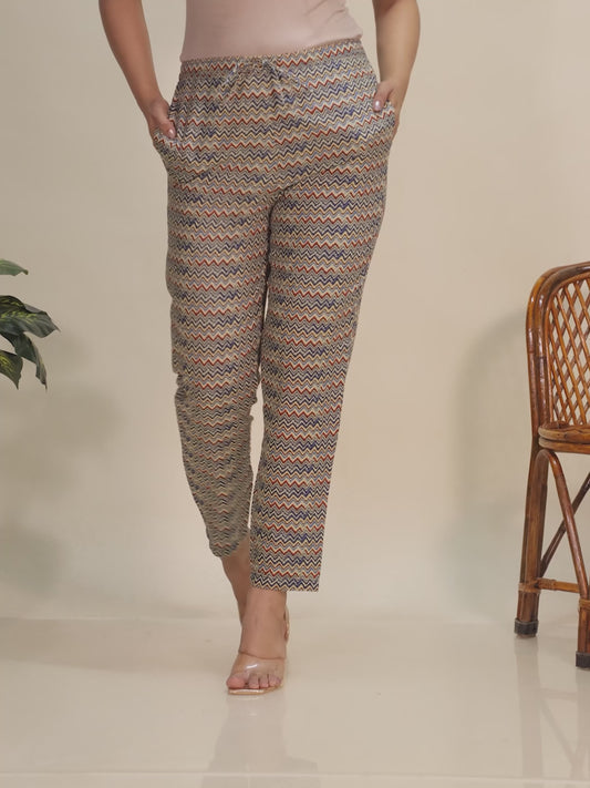 Soft Cotton Chevron Pant