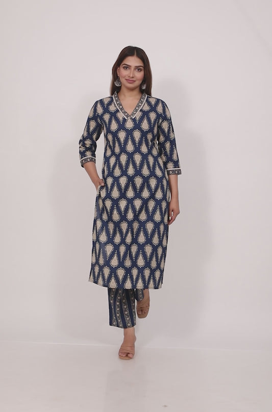 Soft Cotton Paisley Kurta