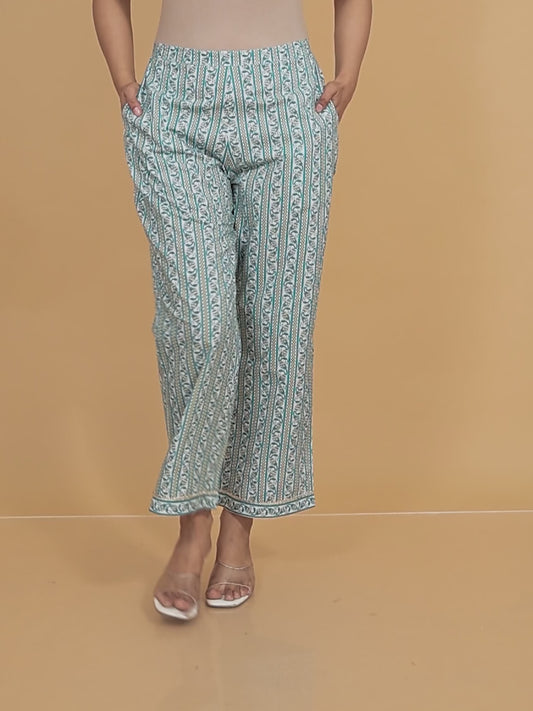 Soft Cotton Striped Pant