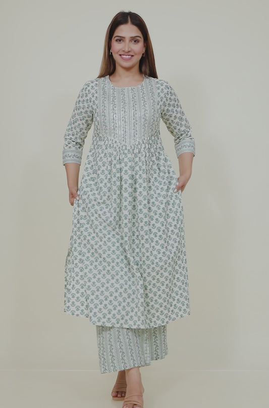 Soft Cotton Block Kurta