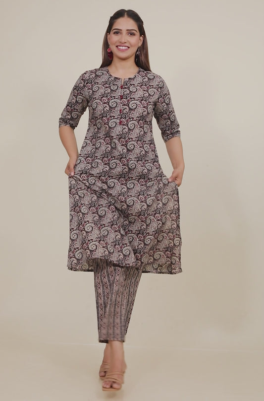 Soft Cotton Paisley Kurta