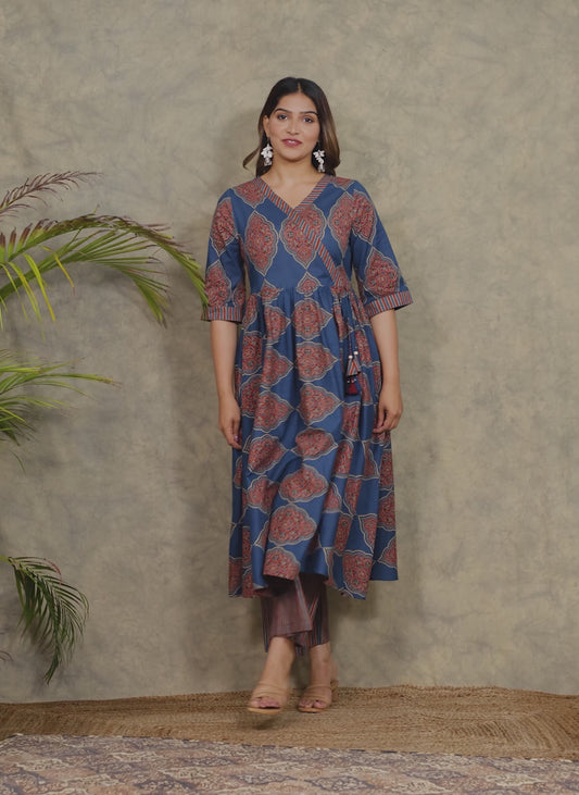 Soft Cotton Geometric Kurta