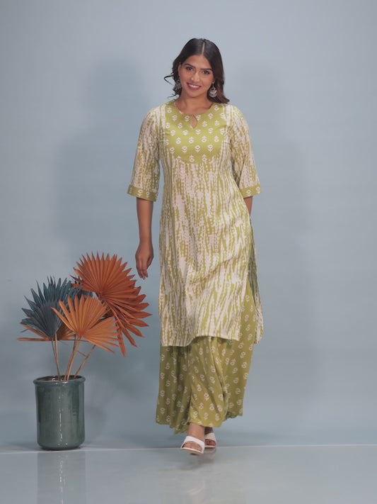 Rayon Tie-Dye Kurta