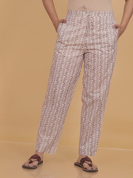 Soft Cotton Striped Pant