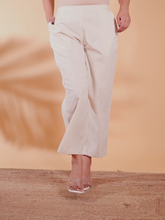 Linen Cotton Solid Pant