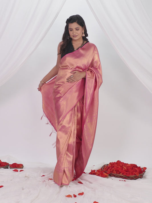 Brocade Pink Saree