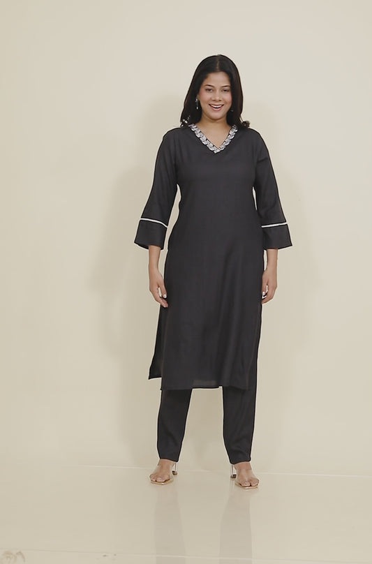 Rayon Solid Kurta