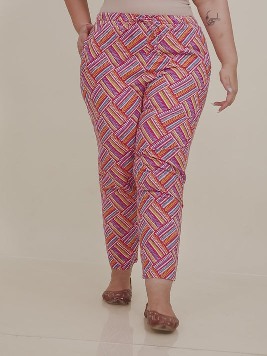 Soft Cotton Abstract Pant