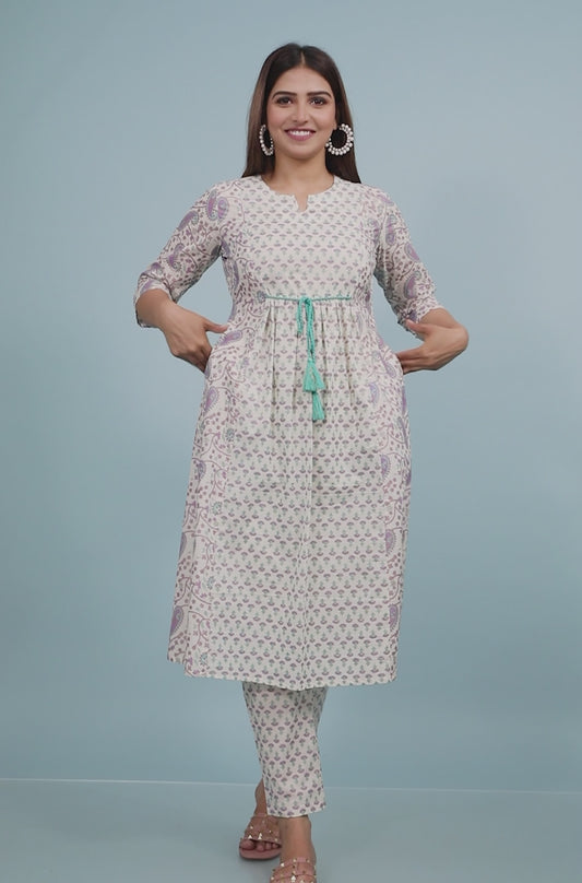 Soft Cotton Paisley Kurta