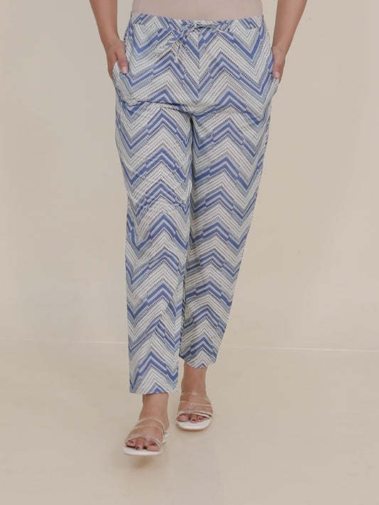 Soft Cotton Chevron Pant