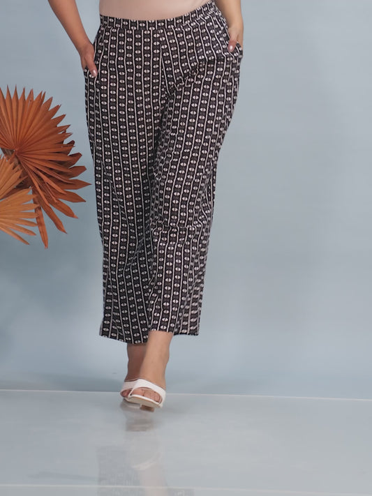 Soft Cotton Geometric Pant