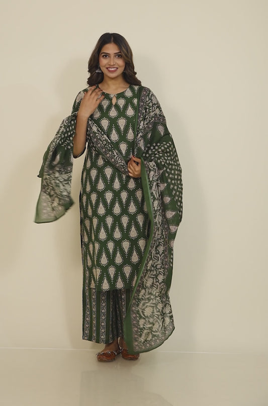 Soft Cotton Floral Kurta