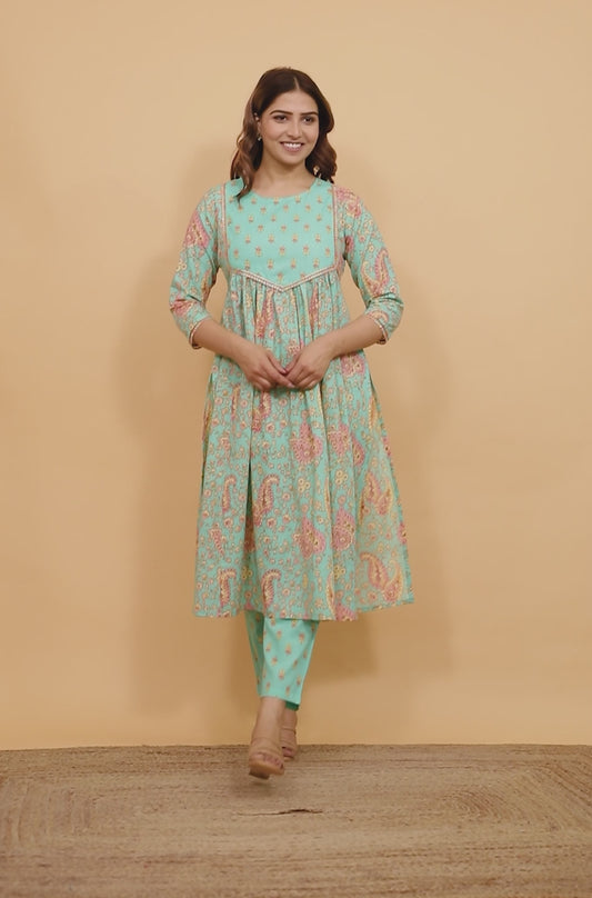 Soft Cotton Paisley Kurta