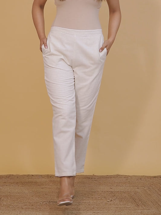 Linen Cotton Solid Pant