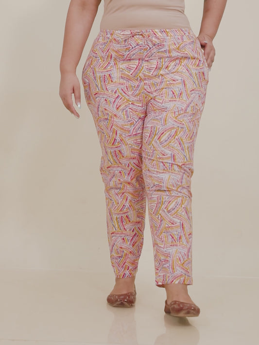 Soft Cotton Abstract Pant