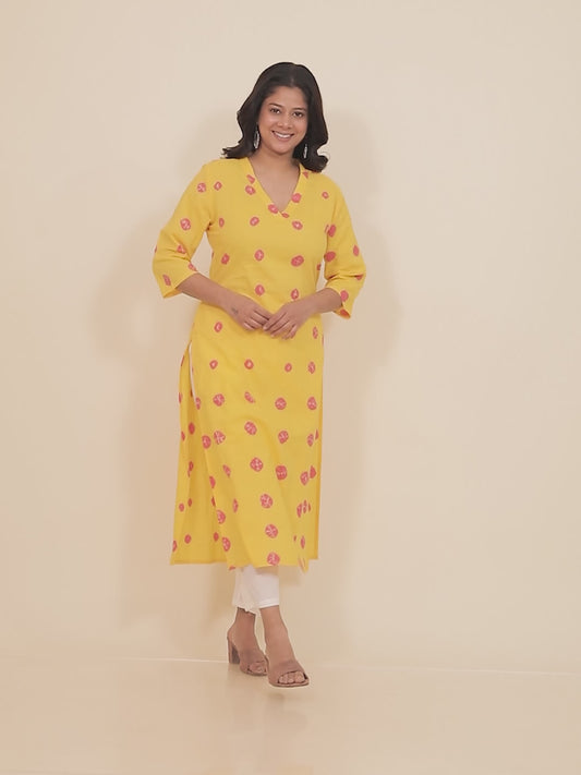 Soft Cotton Tie-Dye Kurta