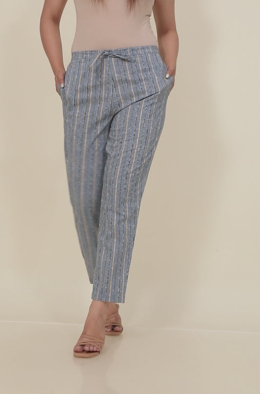 Soft Cotton Striped Pant