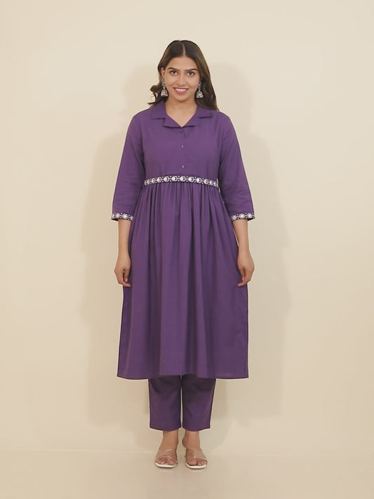 Linen Cotton Solid Kurta