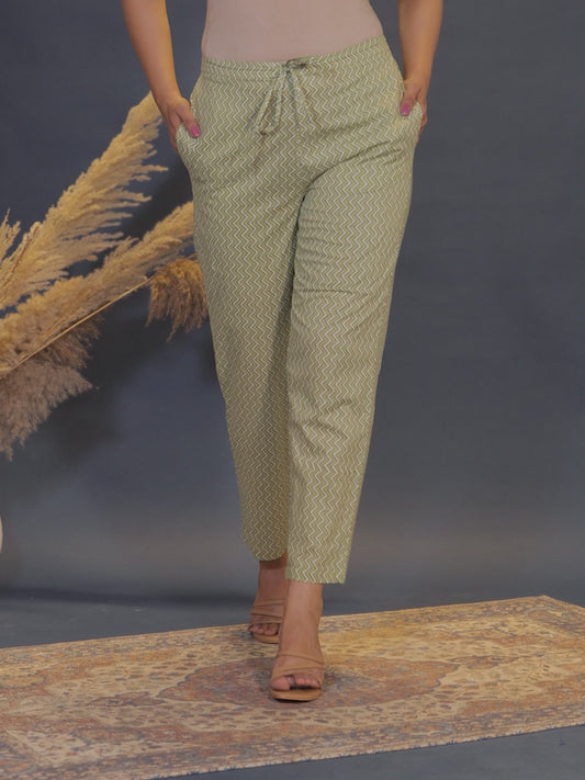 Soft Cotton Chevron Pant