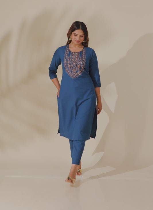 Linen Cotton Solid Kurta